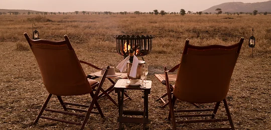 Sundowner während einer Safari in Tansania Sundowner während einer Safari in Tansania