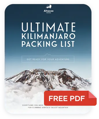 PDF-Packliste für den Kilimandscharo erhalten