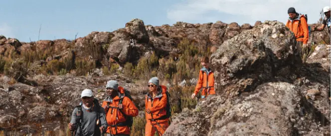 Machame-Route - Tag 3 - Trekking vom Machame Camp zum Shira Camp